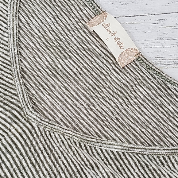 Alter'd State Green Striped Top - Picture 4 of 7